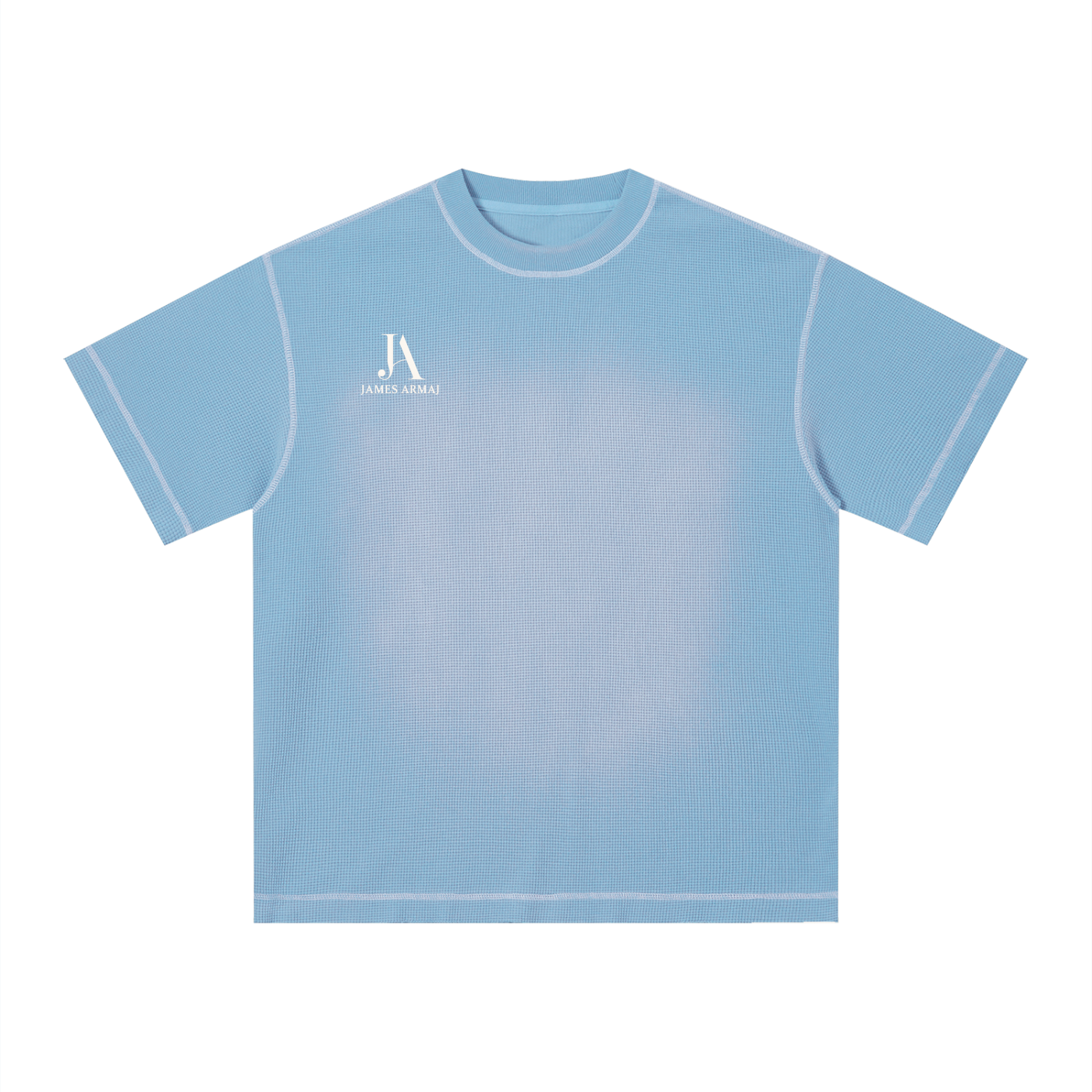 Unisex Sunfade Waffle Boxy T-Shirt