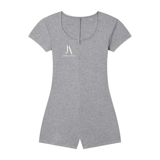 Women's Dual-Function Cape Tie-Waist Romper