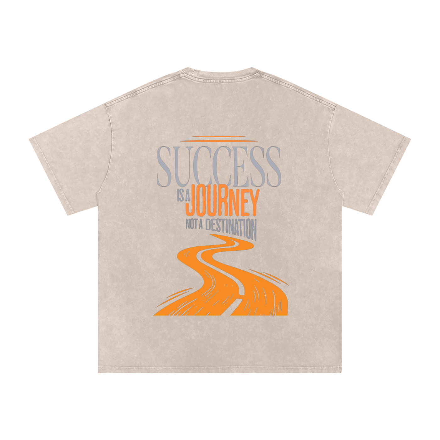 Success Snow Washed Oversized Cotton T-Shirt