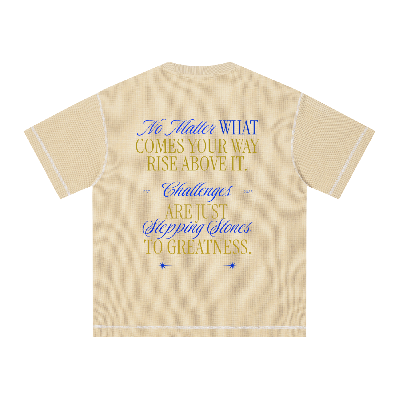 Unisex Sunfade Waffle Boxy T-Shirt