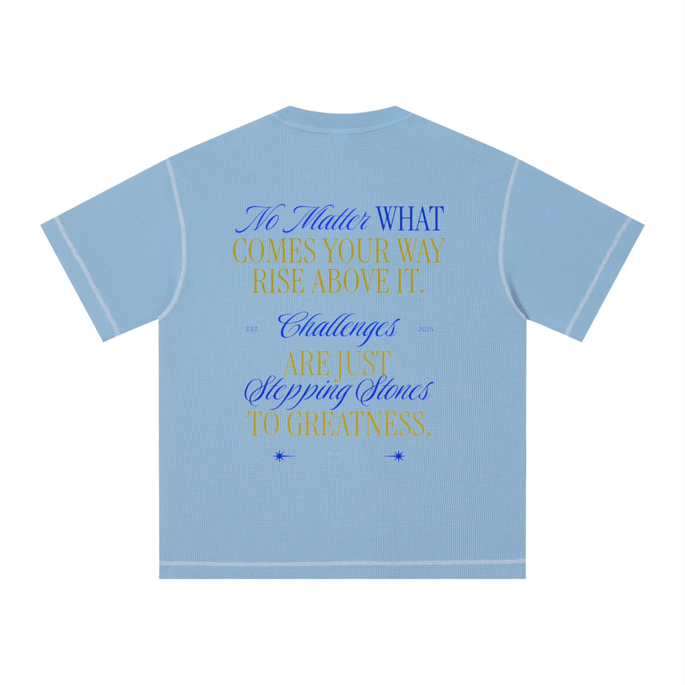 Unisex Sunfade Waffle Boxy T-Shirt